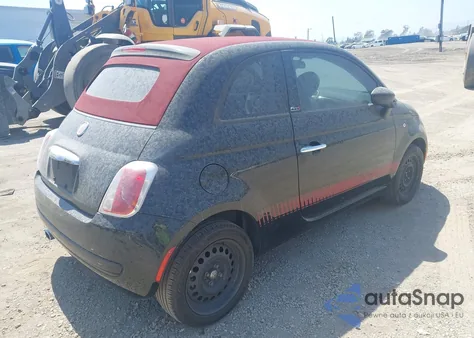 2015 Fiat 500C Pop из США, поврежденный, VIN 3C3CFFDR6FT507797